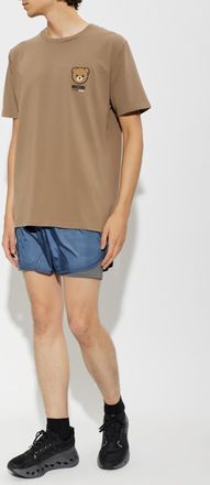 Moschino T-shirt From The Active Line, Mens, Beige