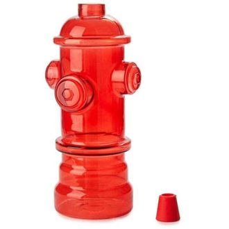 OEM Botella De Vidrio Para Agua, Bebidas, Hidrante, Color Rojo, Para Bombero, Divertida, 1,2 L