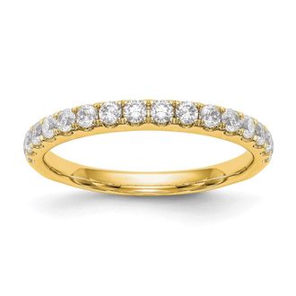 Diamond2Deal 14k Gold Lab Grown Diamond Wedding Band Ring 1/2Ct Clarity- VS Color- D-E