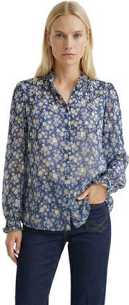 Gerard Darel Casy Floral Print Shirt in Ink at Nordstrom, Size 10