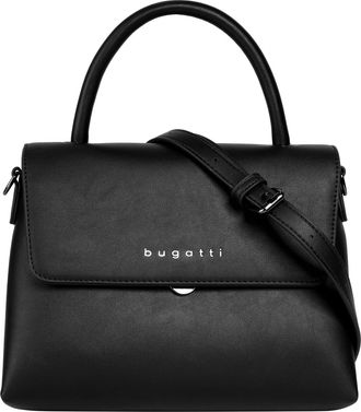 Bugatti Henkeltasche BUGATTI ALMATA, Damen, Gr. B/H/T: 23cm x 16cm x 8cm onesize, schwarz, Kunstfaser, clean, Taschen Henkeltasche