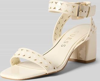 Guess Sandalette mit Blockabsatz Modell GASTINE in Ecru, Gr&ouml;&szlig;e 36