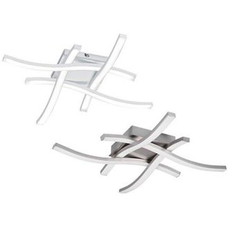Trio Leuchten Route Led Ceiling Light 4 Wavy White 45.2cmx45.2cm R62474131
