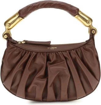Balmain Anthem Borsa a Spalla - - Bags - Donna - Marrone - ONE SIZE