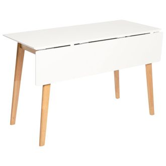 Koketto Home Mesa de cocina plegable con tablero blanco