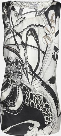 Marina Rinaldi Multicolor Silk Sleeveless Top