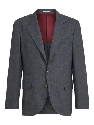 Brunello Cucinelli Blazer con bottoni - Grigio