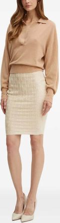 Marciano Marti mini-rok met jacquard - Beige