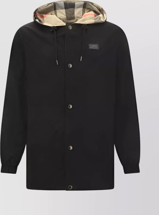 Burberry reversible hooded biker jacket
