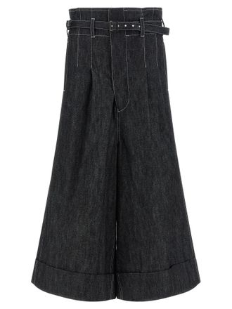 Junya Watanabe Black Cotton Bermuda Womens Shorts