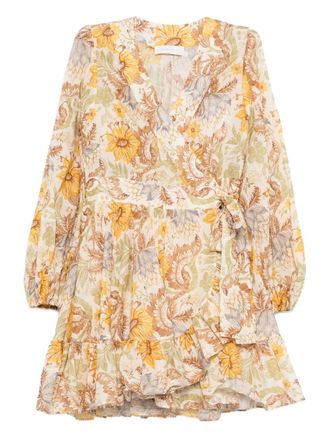 Zimmermann Daylight frill mini dress - Neutrals