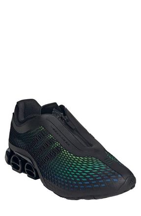 adidas Megaride S2 Zip Sneaker in Core Black/Screaming Green at Nordstrom, Size 10.5