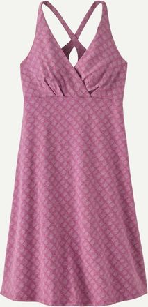 Patagonia Womens Amber Dawn Dress In Future Flowers/faded Magenta