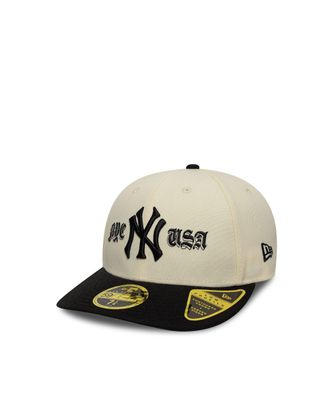 New Era Mens Cap 59fifty Light Beige Polyester Hat