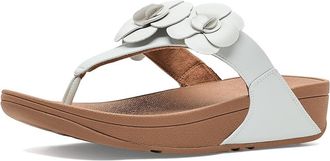 FitFlop Lulu Flower Toe-post Sandals Womens Wedge Shoes Urban White : 11 M (B), Synthetic