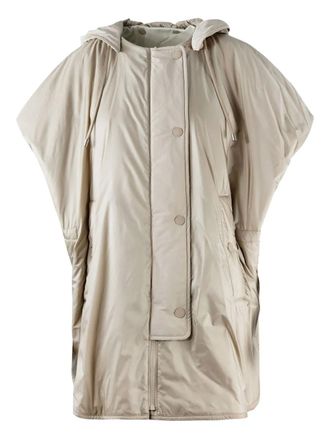 Max Mara hooded short-sleeve jacket - Neutrals
