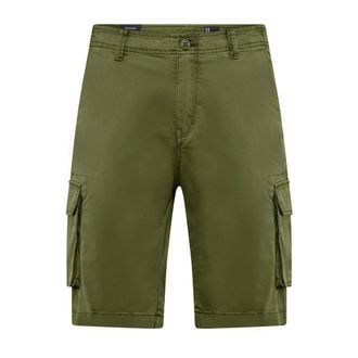 Bomboogie Cargo Bermuda Shorts van katoengabardine - Heren - Korte broeken - Groen - Maat: W29 Katoen