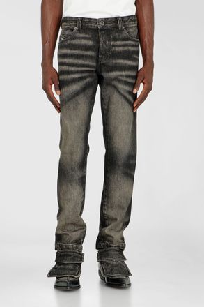 Diesel Slim Jeans Regular Waist D-Ghetvyl, Black/Dark grey, Button fly