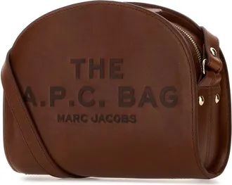 A.P.C. Womens Marc Crossbody Bag Brown Leather
