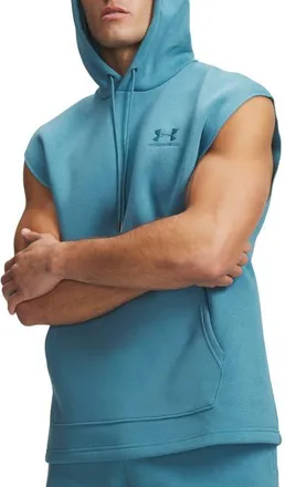 Under Armour Icon Fleece Sleeveless Hoodie in Boundless Blue at Nordstrom, Size Xx-Large