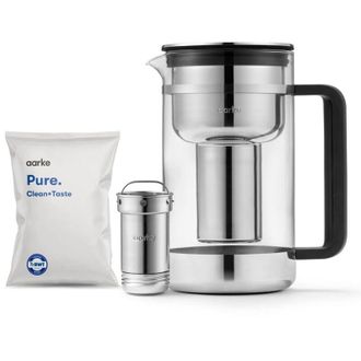 Aarke Jarra De Vidrio Grande Aarke De 2,8 Litros Con Filtro
