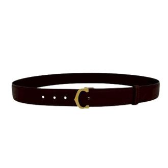 Cartier Pre-owned Belts, female, Red, Size: ONE SIZE Pre-owned Must Line Leather Belt