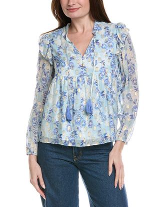 Sail to Sable Sail To Sable Ruffle Front Blouse