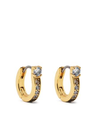 Kate Spade New York Precious Delights hoop earrings - women - Metal (Other)/glass - One Size - Gold