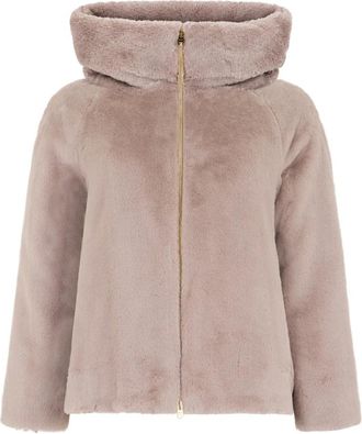 Herno Hooded Jacket - Dames - Jassen - Beige - XS - Polyester - Jassen