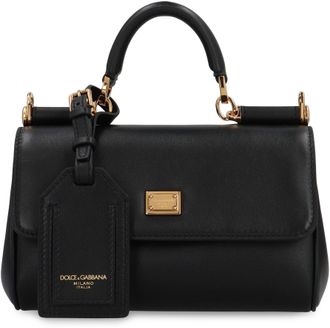 Dolce & Gabbana Womens Handbag My Sicily Black Calf Handbags Hand Bags