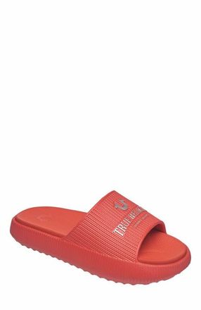 True Religion Meg Pool Slide in Red at Nordstrom, Size 6