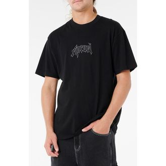 Rip Curl Archive Goth Embroidery T-Shirt in Black at Nordstrom, Size Medium