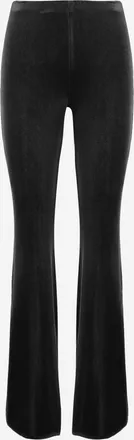 F.it stretch fluwelen broek met uitlopende pijpen
