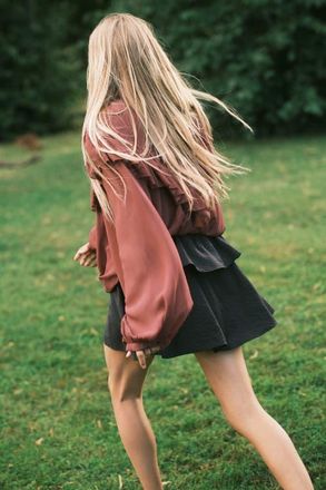 H&M Flared Mini Skirt in Black at Nordstrom, Size X-Small
