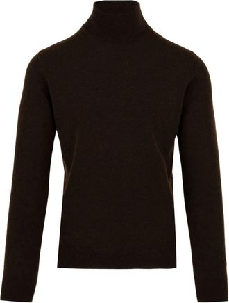 FILIPPO DE LAURENTIIS Regular coltrui - Heren - Coltruien - Zwart - M - Wol - Truien & Vesten