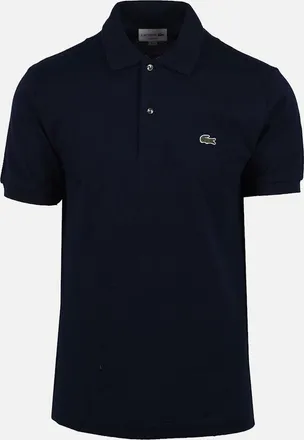Lacoste Mens Lacoste L.12.12 Pique Cotton Polo Shirt Navy - Size: 42