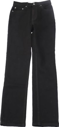 Reformation Liza High Rise Straight leg Jeans in Black Denim