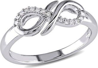 Rina Limor Silver 0.07 Ct. Tw. Diamond Ring