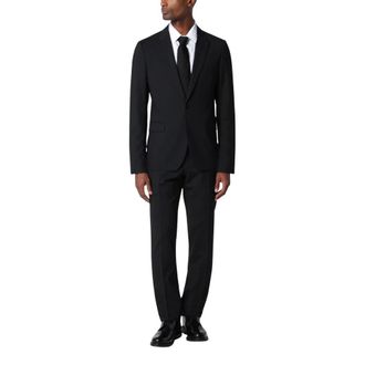 Lardini Single Breasted Suits, male, Black, Size: 2XL Soiree Slim