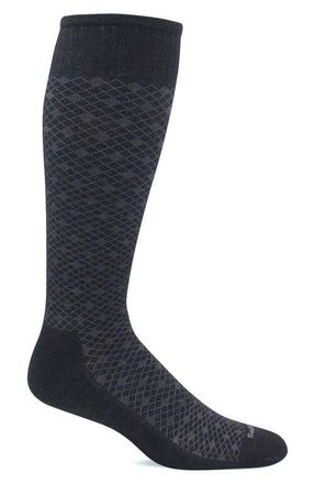 Sockwell Featherweight Compression Socks in Black Print at Nordstrom, Size Medium