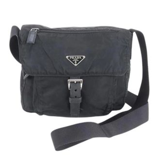 Prada Pre-owned Cross Body Bags, male, Black, Size: ONE SIZE Pre-owned Nylon Shoulder Tote Bag