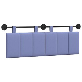 vidaXL Testiera Sospesa Blu Jeans Tessuto Vidaxl