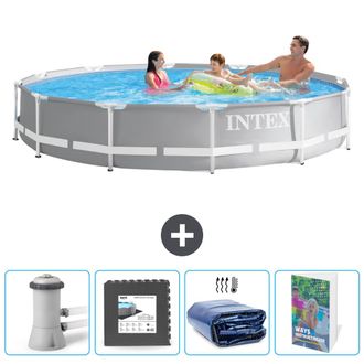 Intex Piscina Prism Frame Redonda - 366x76 Cm - 7-piezas Scb121
