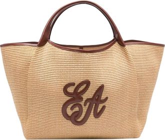 Emporio Armani Natural Logo Large Tote