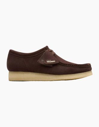 Clarks Mens CLARKS ORIGINALS WALLABEE SHOE DARK BROWN SUEDE - Size: 10