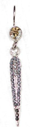 Mariana Womens Orchid Earrings In Black/ Grey/ Silver