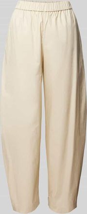 A|X Armani Exchange Wide Leg Stoffhose mit elastischem Bund in Sand, Größe 36