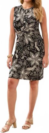 Tribal Sleeveless Front Detail Dress In Quartz