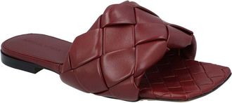 Bottega Veneta Womens Lambskin Leather Lido Flat Sandal, Never Worn (Authentic Pre-Loved)