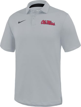 Nike Ole Miss Tour Nike Mens Dri-FIT College Polo in Grey | IV9725-077
